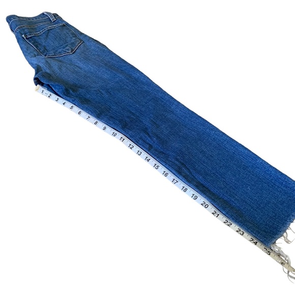 L'Agence Blue Sada Cropped Slim Ankle Fray Jeans Women’s Size 24 - 25” Inseam - Picture 6 of 11